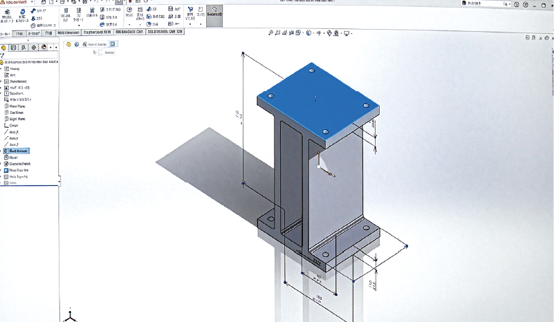 3D CAD 設計画面(SolidWorks)